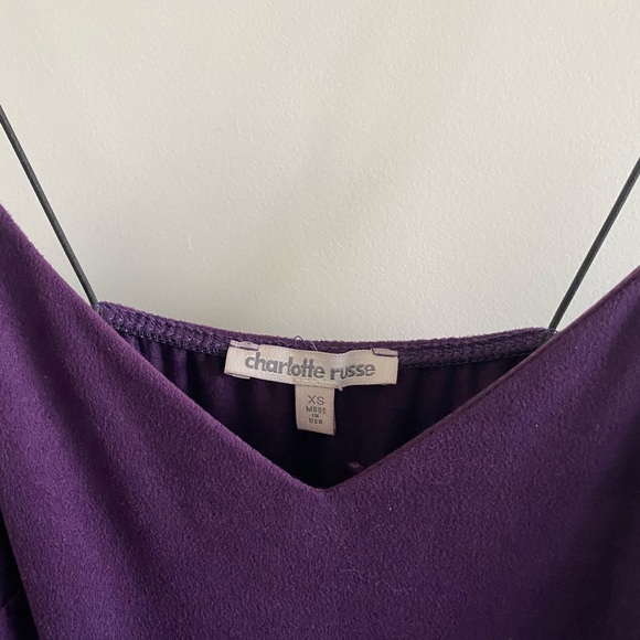 Slim deep purple dress - Picture 3 of 4